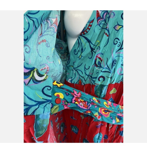NWT🩷UPPSEE DAISEES SNEEKEE PEEKEE PATTERNED COTTON KIMONO ROBE SIZE MEDIUM - Picture 11 of 14